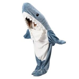 Shark Blanket for Kids - Wearable Shark Blanket Hoodie, One-piece Blanket, XS